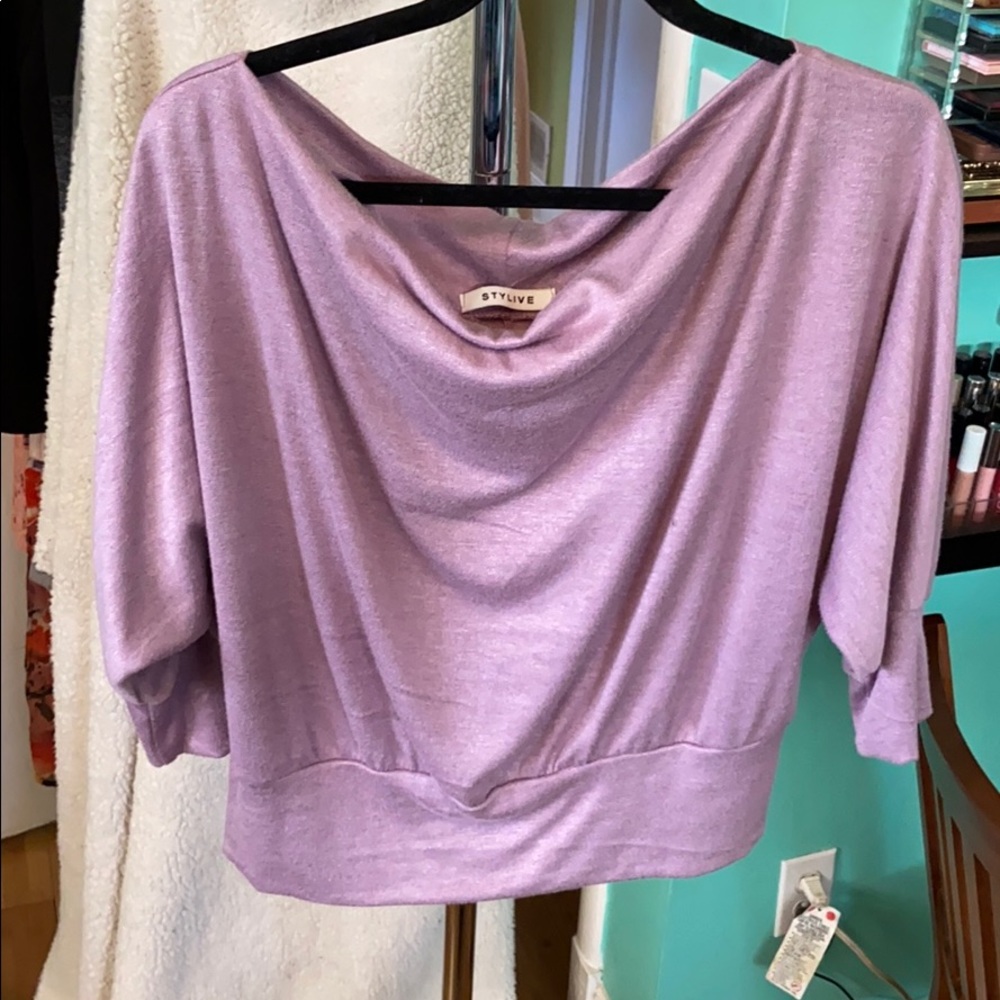 Off shoulder sweater